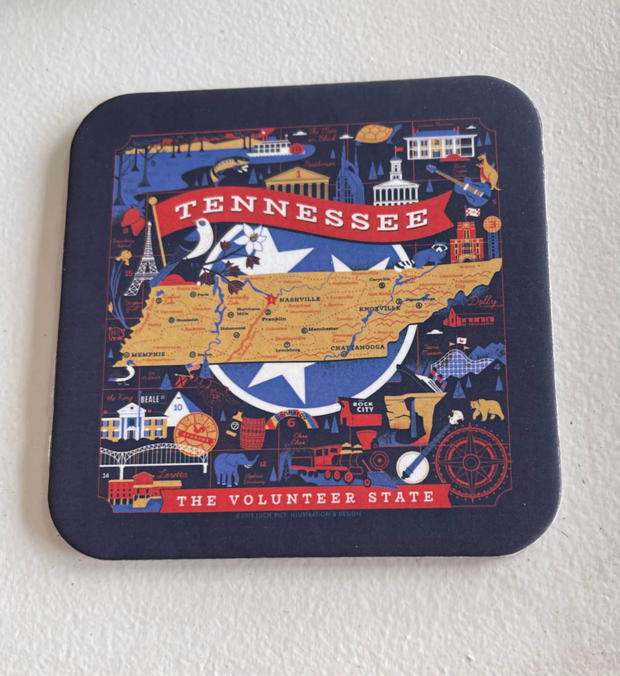 Tennessee State Map Coaster – Anderson Design Group – Chattanooga ...