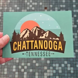 Brilliant Teal Sunrise Postcard