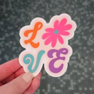 LOVE Flower Sticker - Danielle Landrum